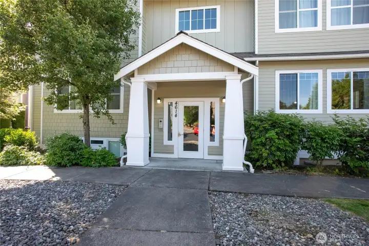 There are 4 condo units in this building.  You can feel safe and secure as there is a keypad entry and intercom system to allow or dis-allow entrance.