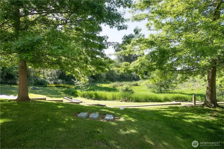 This beautiful setting is where you can take your evening or early morning strolls.