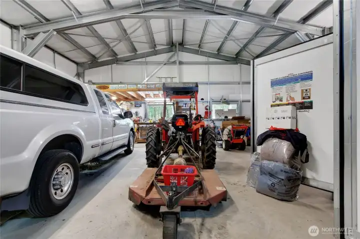 Inside shop showing the loft area