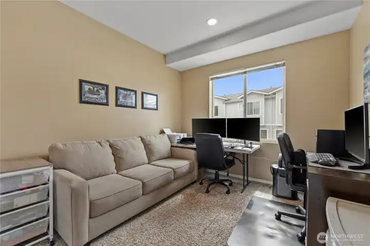 Third bedroom upstairs, currently used as an office Third bedroom upstairs, currently used as an office