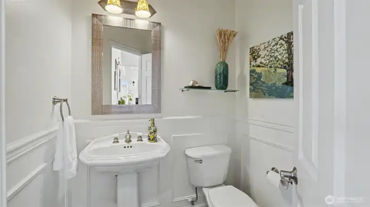 Main level half bath Main level half bath