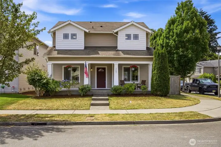 Charming corner lot to welcome you home