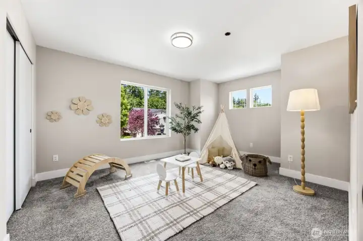 Spacious second floor bedroom
