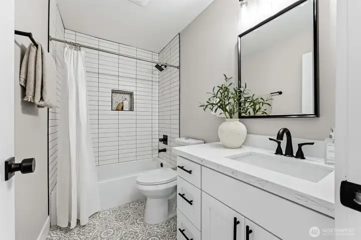 Upstairs full bathroom newly remodeled