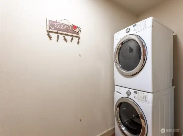 Upper floor laundry room