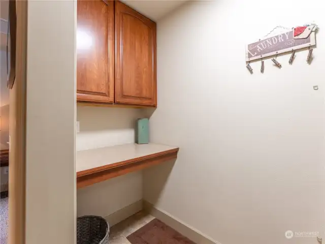 Upper floor laundry room