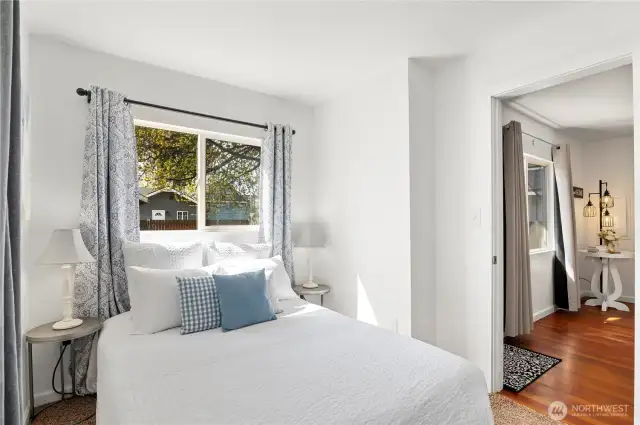 Another view of the back bedroom