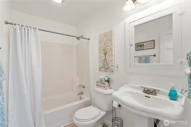 full bath conveniently located off the living room
