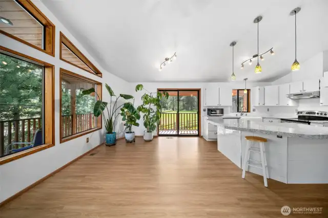 Kitchen with dining area