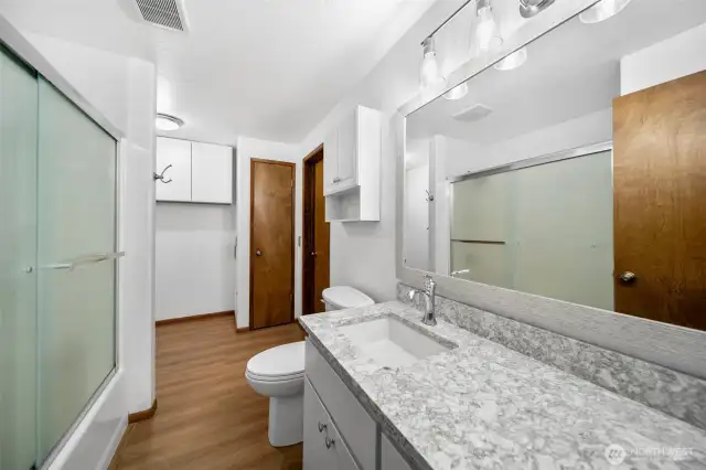 Main bath with entry into  master