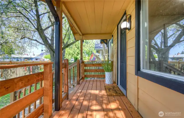 house now has a new deck in front.