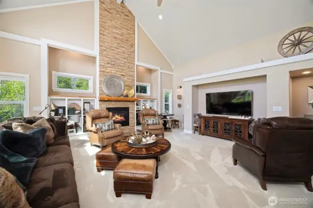 Vaulted Living Room