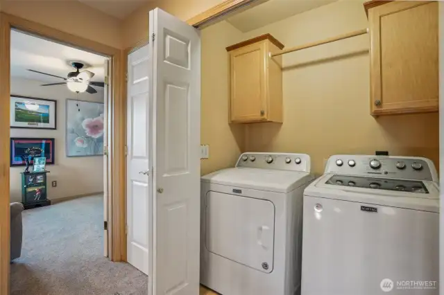 Laundry closet upstairs