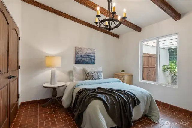 bedroom two with double closets.