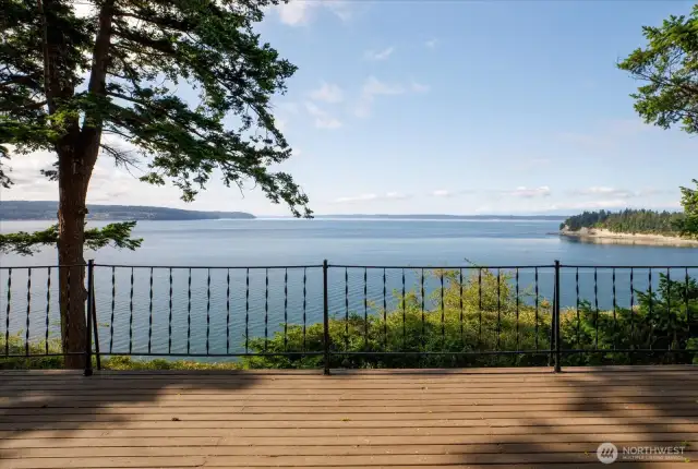View of Saratoga Passage from Deck
