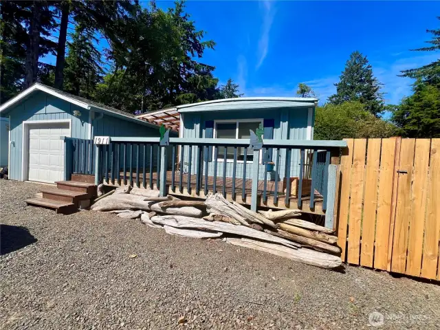 Fully fenced yard!  Ready for your pets.