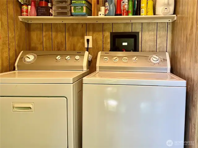 laundry room is conveniently located n