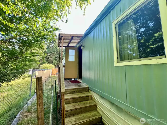 Another covered porch in back