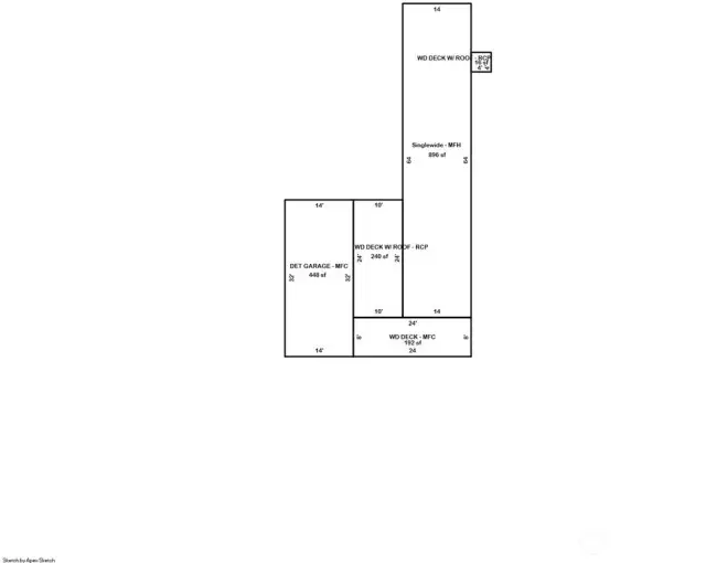 Nicely laid out with 448 sq feet of deck and another 448 feet of garage and just shy of 900 feet of living space