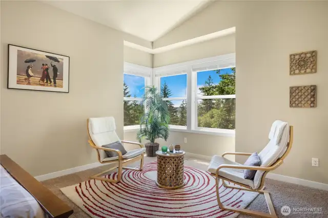 Room for a sitting area or reading nook