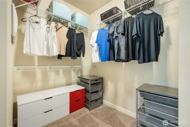 Spacious walk-in Closet