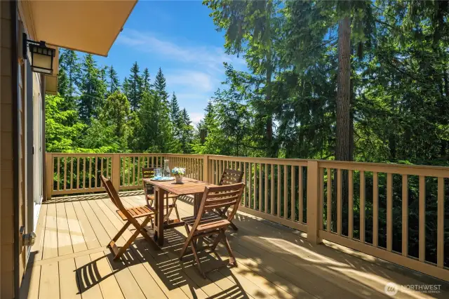 Large deck perfect for entertaining