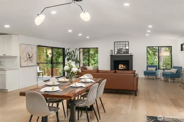 Open floor concept that flows and invites connection.