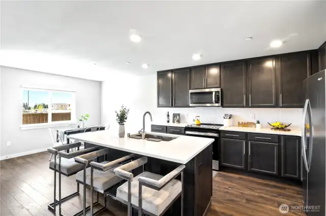 We know the Kitchen Island is the heart of the home; eat meals,, do homework or entertaining is perfect here.