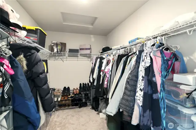 Be careful, you might get lost in the enormous Primary closet