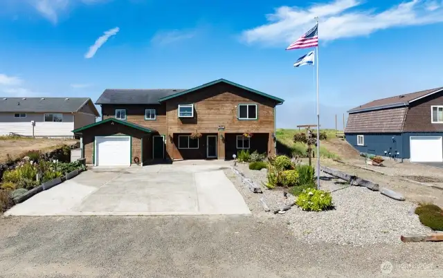 Oceanfront home with unobstructed views and access to the Pacific Ocean and Ocean Beaches. Private walking trail and expansive views.