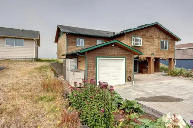 Oceanfront home with unobstructed views and access to the Pacific Ocean and Ocean Beaches. Private walking trail and expansive views.