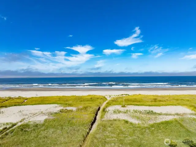 Your private walking trail from your ocean front home to the beach.