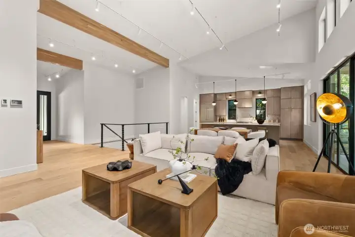 Main level living area. Walk in pantry off kitchen. Main level laundry room in addition to lower level laundry.