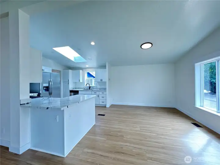 Dining area just off of the kitchen. You can also set up some bar stools off the island as a secondary eating area.