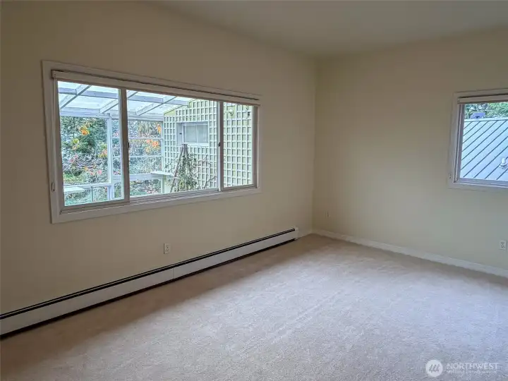 2nd bedroom looking out through....