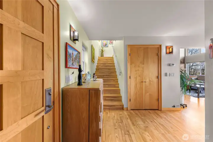 Encased in warmth from the moment you walk in the home. Invited by warm tones, hardwood floors, solid wood doors and you cannot miss the VIEW!