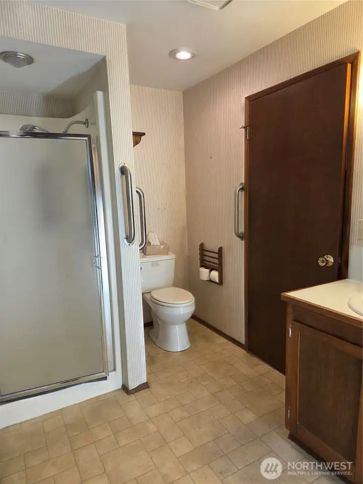 Main Level bathroom and utility room.