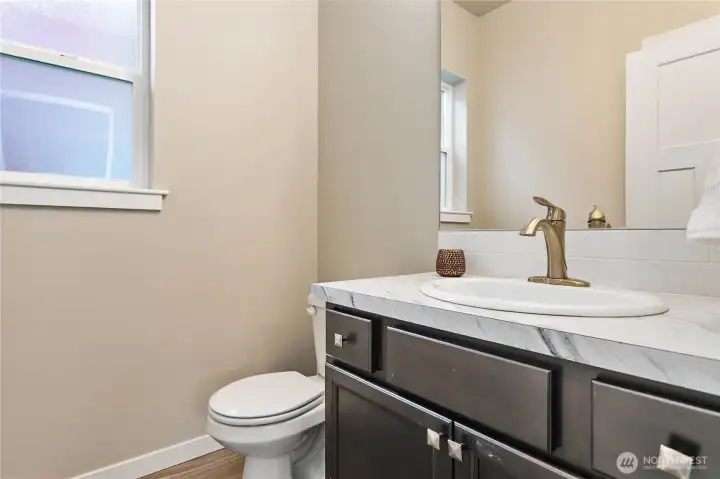 Guest bath on 1st floor.