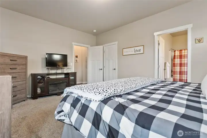 Large Closet behind door.