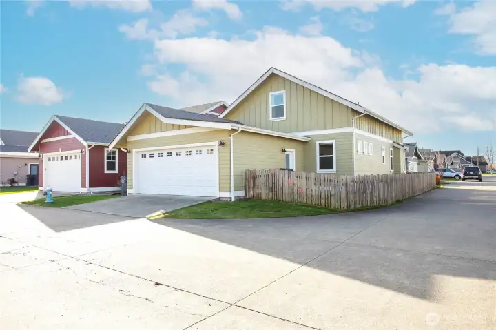 2 Car Garage on Corner lot.