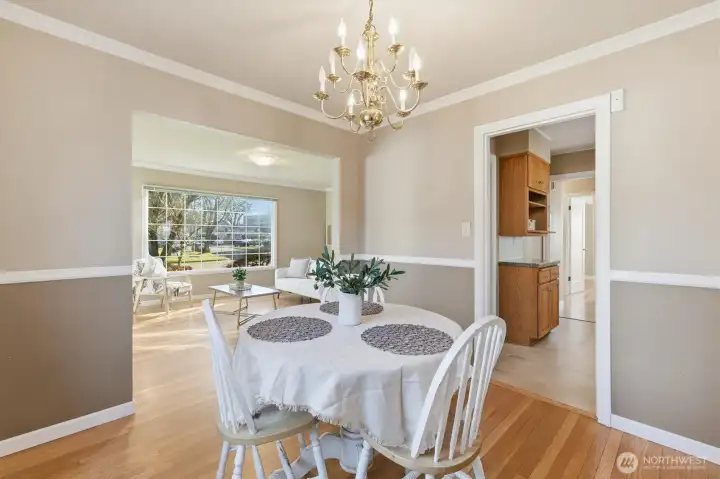 Dining Room with Hardwood Floor