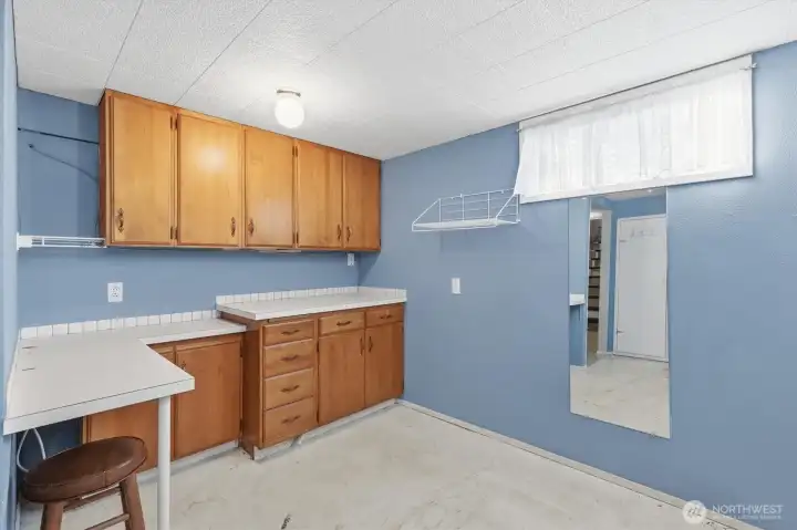 Basement Laundry Space