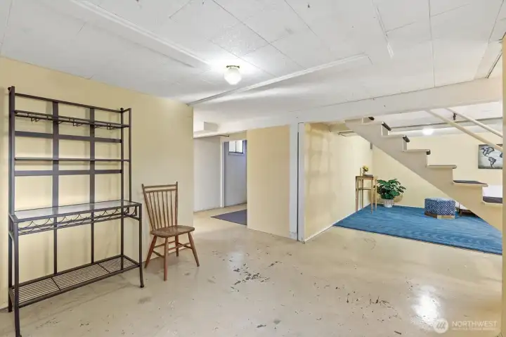 Extra Basement Space with Exterior Access