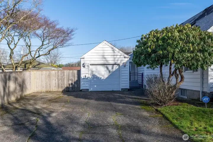 Driveway and Garage
