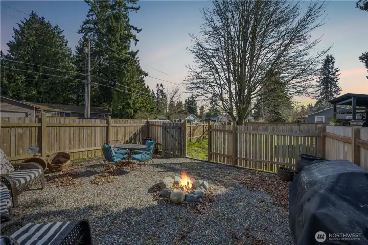 Additional seperated fenced yard area offering many possibilities.