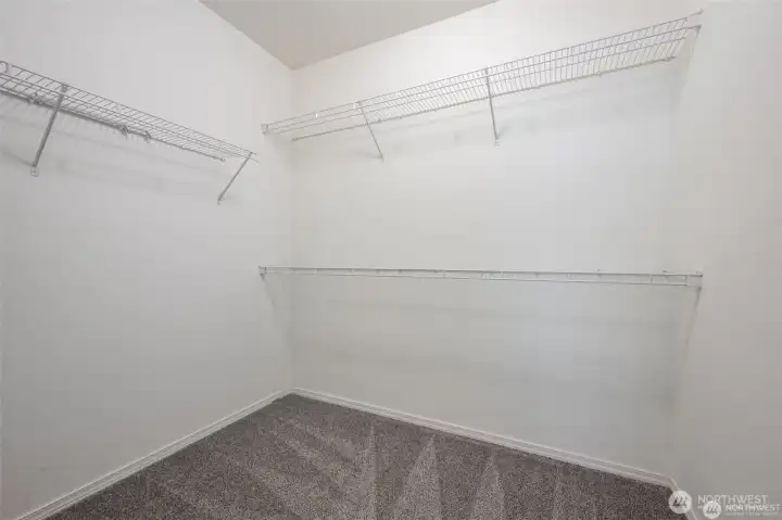 Look at all this storage found in the huge walk-in-closet!