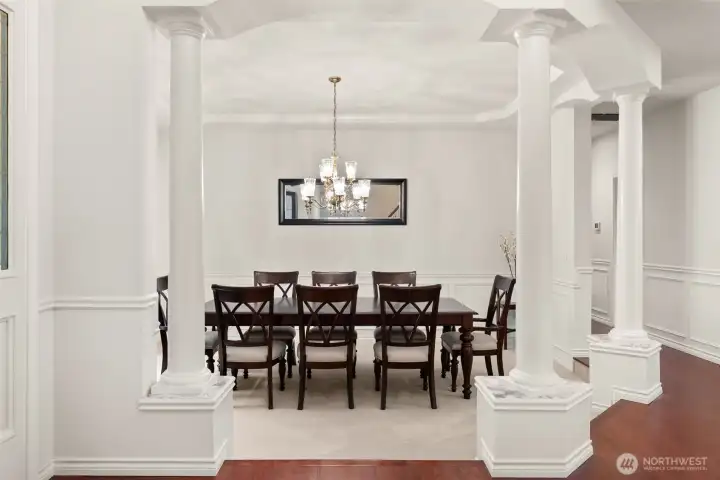 Formal dining room.