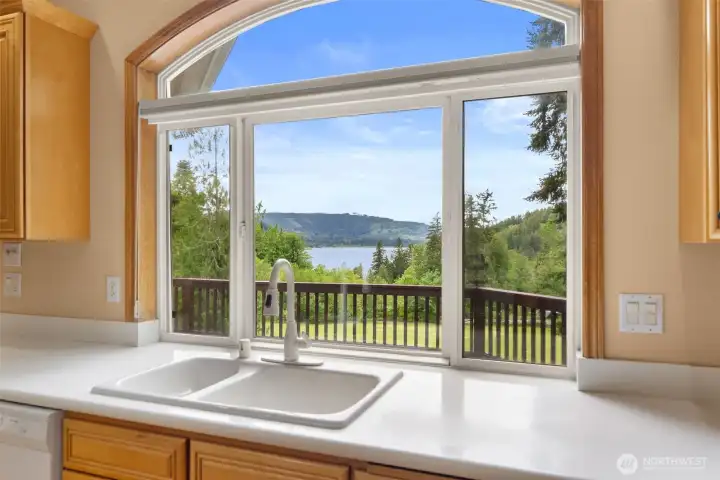 Beautiful views from Kitchen.