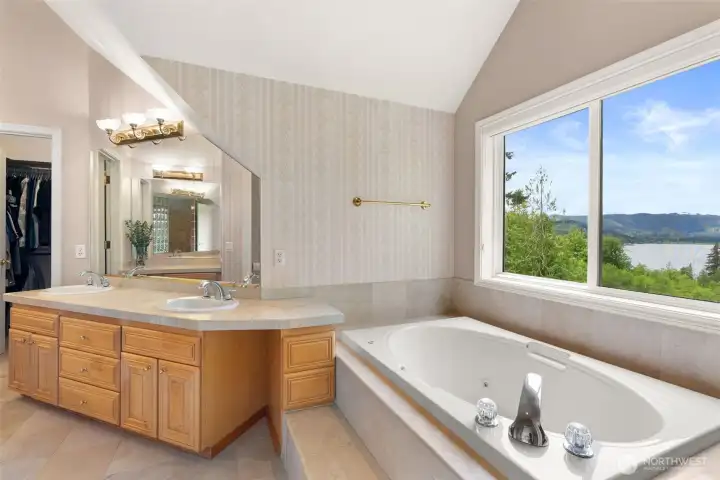 5-piece bathroom.