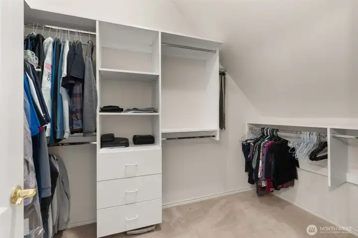 Ample walk-in closet.